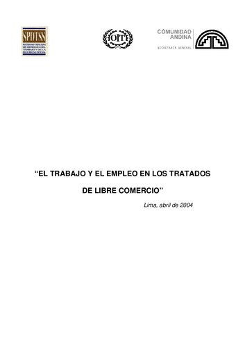 El Trabajo Y El Empleo En Los Tratados De Libre Comercio