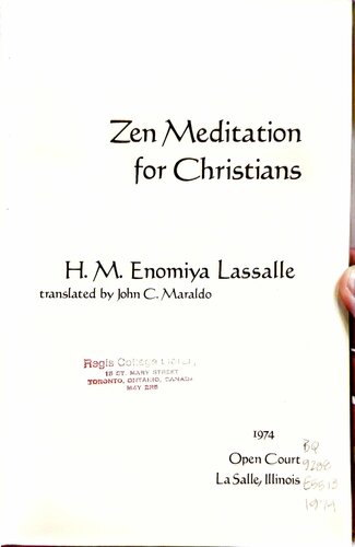 Zen Meditation for Christians