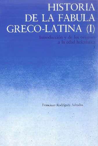 Historia De La Fabula Grecolatina