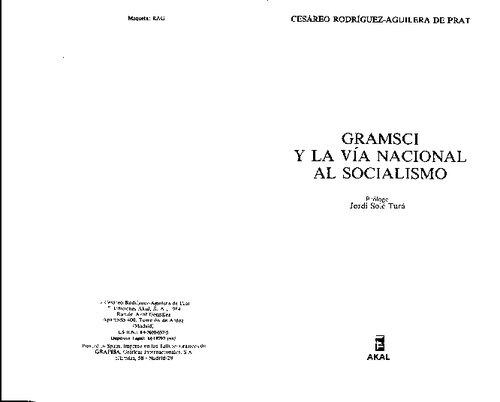 Gramsci y la vía nacional al socialismo