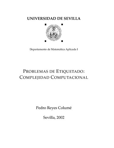 Problemas De Etiquetado Complejidad Computacional