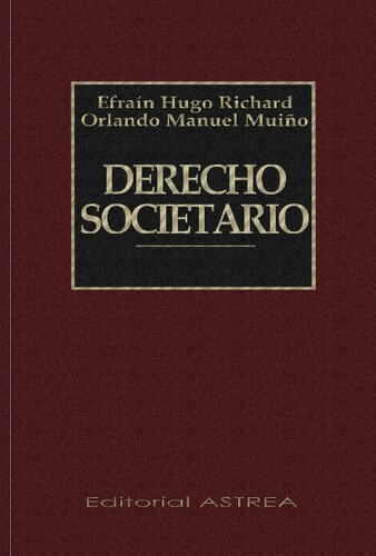 Derecho Societario