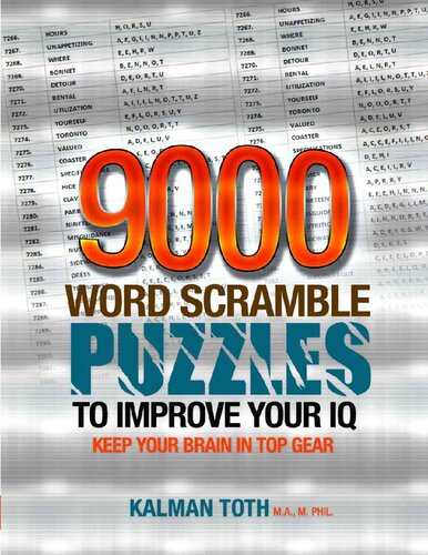 9000 Word Scramble Puzzles to Improve Your IQ