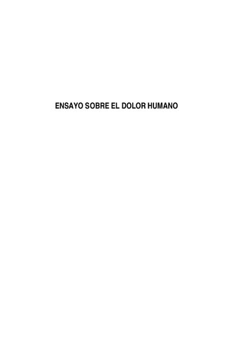 Ensayo Sobre El Dolor Humano