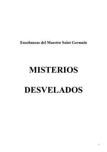 Enseñanzas del Maestro Saint Germain