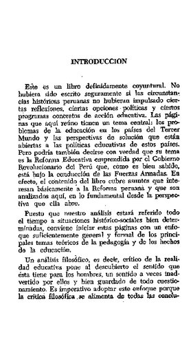 La Educacion Del Hombre Nuevo Peru