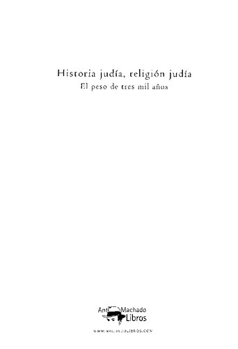 Historia Judia Religion Judia