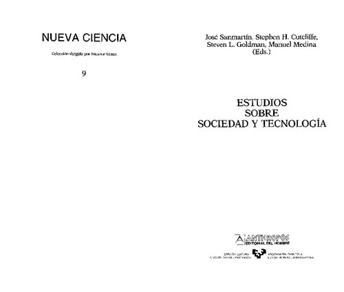 Estudios Sobre Sociedad Y Tecnologia