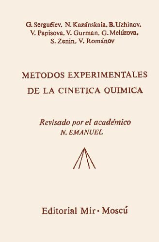 Metodos Experimentales De La Cinetica Quimica