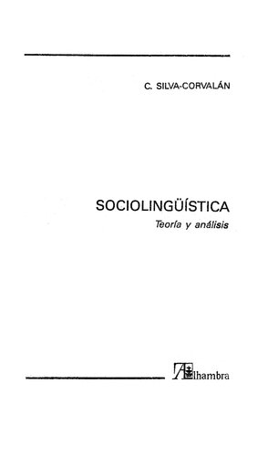 Sociolinguistica Y Pragmatica Del Español