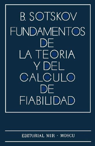 Fundamentos De La Teoria Y Del Calculo De Fiabilidad