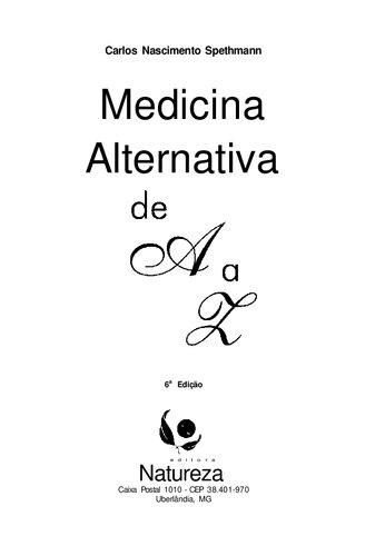 Medicina Alternativa De A A Z