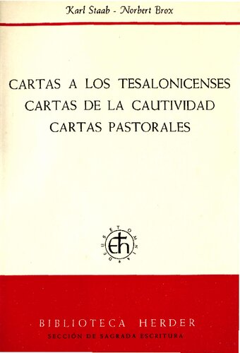 Cartas Tesalonicenses Cautividad Y Pastorales