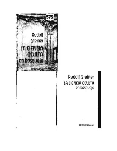 La Ciencia Oculta En Bosquejo (Scan)