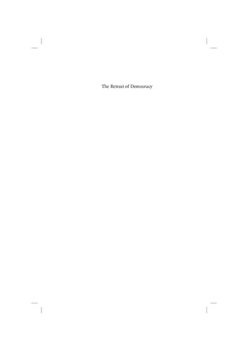 The Retreat of Democracy and Other Itinerant Essays on Globalization, Economics, and India