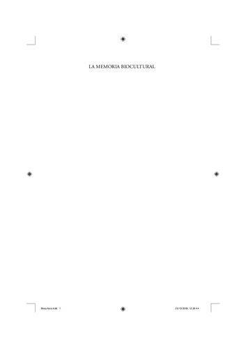 La Memoria Biocultural