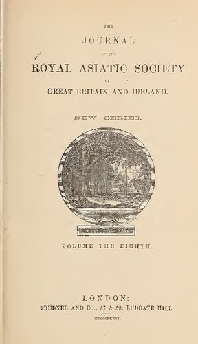 The Journal of the Royal Asiatic Society of Great Britain and Ireland; New Series