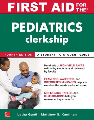 First Aid for the Pediatrics Clerkship, 4E [TRUE PDF]