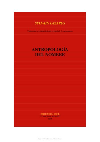Antropología del nombre
