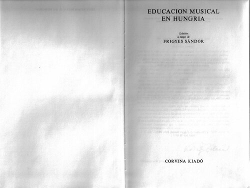 La Educacion Musical En Hungria A Traves Del Metodo Kodaly