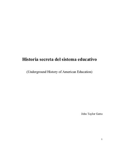 Historia Secreta Del Sistema Educativo