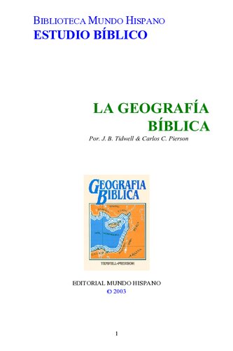 La Geografia Biblica