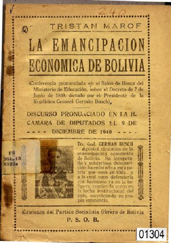 La emancipación económica de Bolivia
