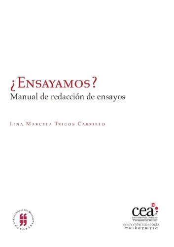 Â¿Ensayamos?: manual de redacción de ensayos