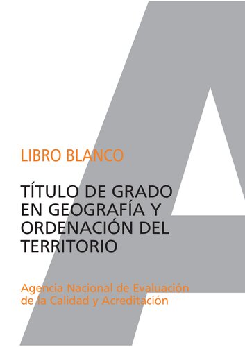 Geografia Y Ordenacion Del Territorio (Libro Blanco)