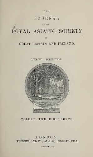 The Journal of the Royal Asiatic Society of Great Britain and Ireland; New Series