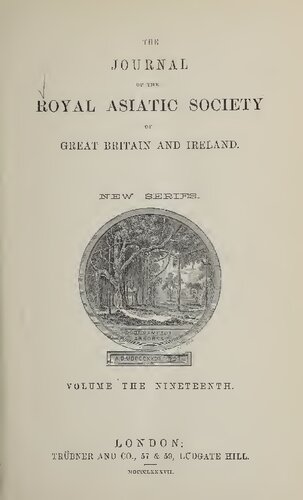 The Journal of the Royal Asiatic Society of Great Britain and Ireland; New Series