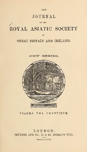 The Journal of the Royal Asiatic Society of Great Britain and Ireland; New Series