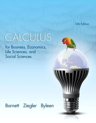 Calculus for business, economics, life sciences, and social sciences