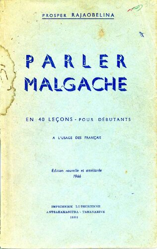 Parler malgache