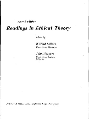 Readings in Ethical Theory