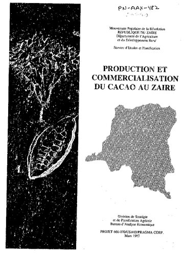 Production et commercialisation du cacao au Zaïre