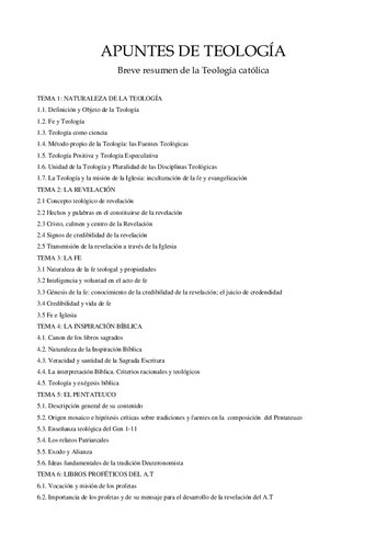 Apuntes De Teologia