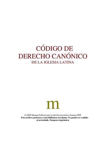 Codigo De Derecho Canonico De La Iglesia Latina