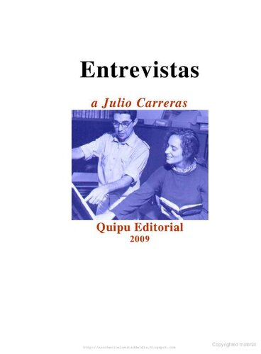 Entrevistas A Julio Carreras