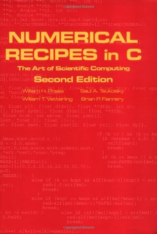 Numerical recipes in C: the art of scientific computing