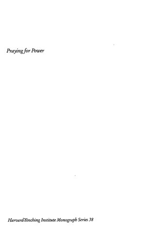 Praying for Power: Buddhism and the Formation of Gentry Society in Late-Ming China