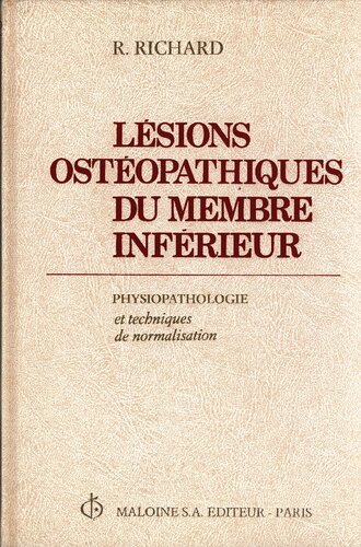 Lesions osteopathiques du membre inferieur (good scan)