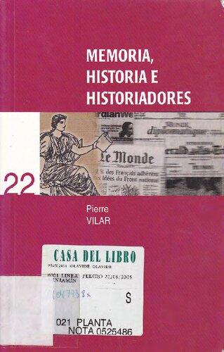 Memoria Historia E Historiadores