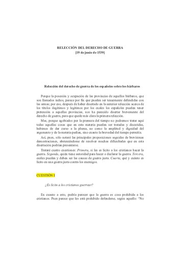Relecci_añon Sobre El Derecho De Guerra