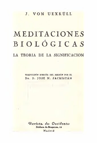 Meditaciones Biologicas