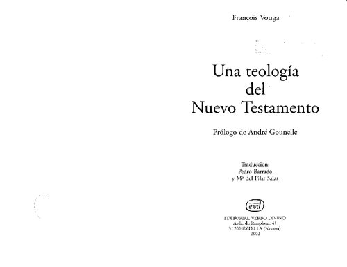 Una Teologia Del Nuevo Testamento