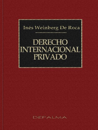 Derecho Internacional Privado