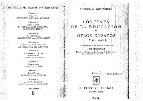 Los Fines De La Educacion Y Otros Ensayos (Scan)