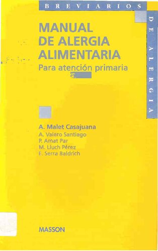 Manual De Alergia Alimentaria Para Atencion Primaria 1ed