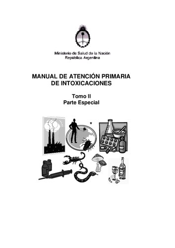 Manual De Atencion Primaria De Intoxicaciones Tomo II